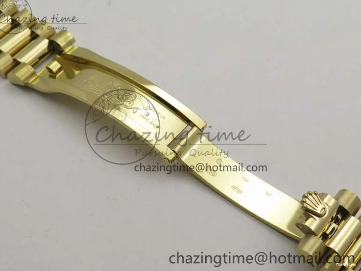 MiroTime 0220 Day-Date 40mm 228239 BP New Dial Version 904 YG Silver Roman Markers Dial on SS President Bracelet A Popular 2806